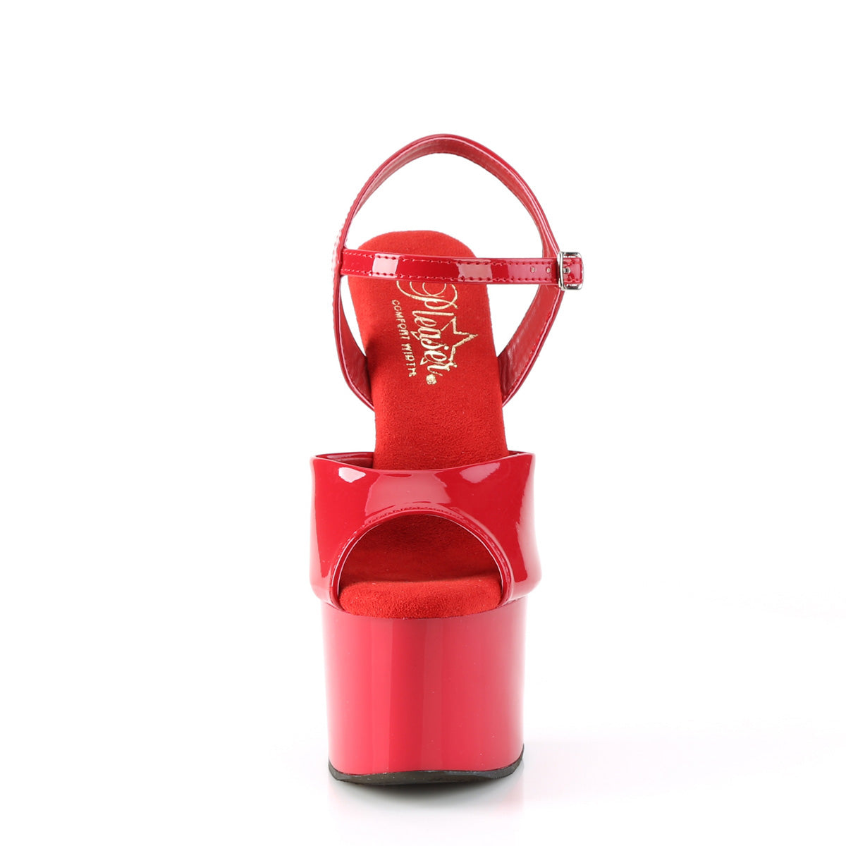 Pleaser Sandals PASSION-709 Red Pat/Red