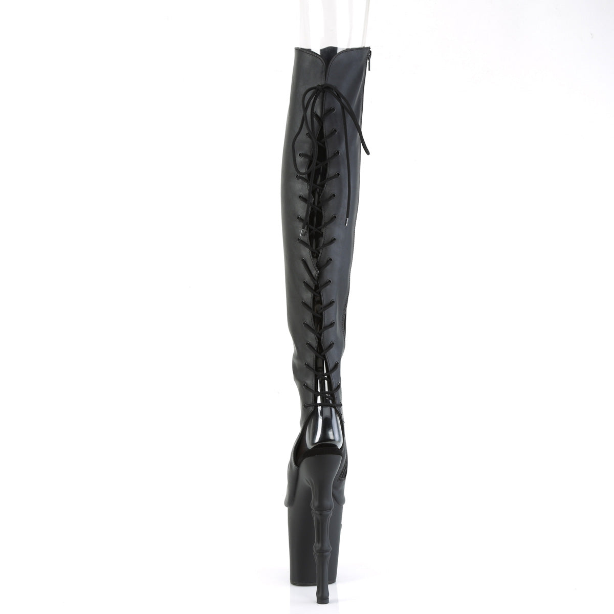Pleaser Boots RAPTURE-3019 Blk Faux Leather/Blk Matte