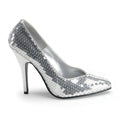 Pleaser Womens Pumps SEDUCE-420SQ Slv Sequins