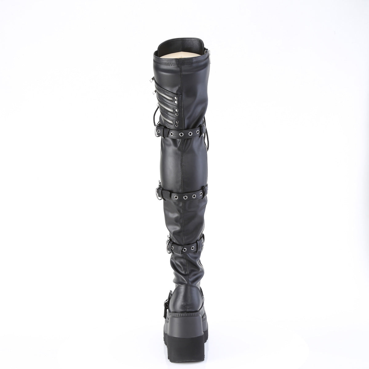 DemoniaCult SHAKER-420 Blk Stretch Vegan Leather