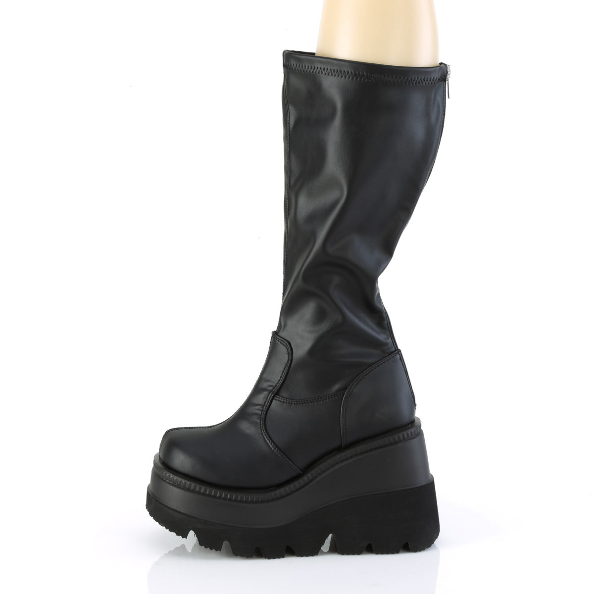 DemoniaCult Boots SHAKER-65WC Blk Str Vegan Leather