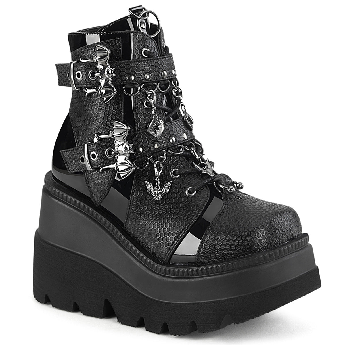 DemoniaCult SHAKER-66 Blk Vegan Leather