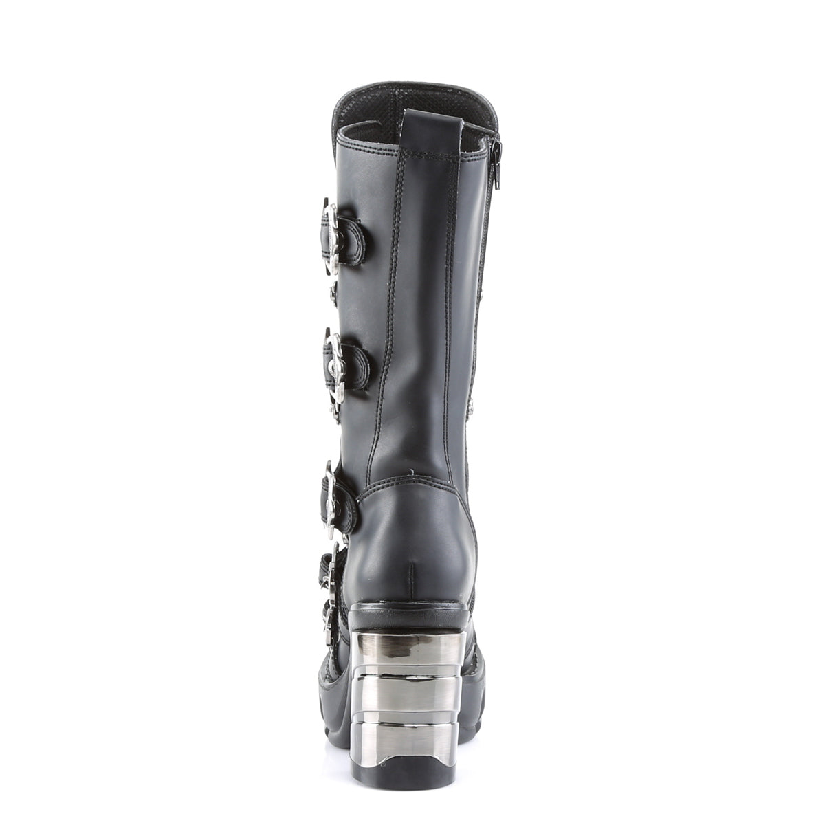 DemoniaCult Womens Boots SINISTER-203 Blk Vegan Leather
