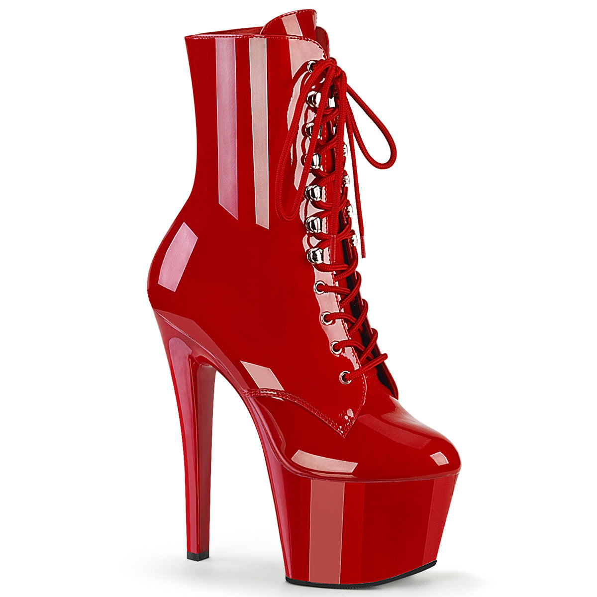 Pleaser Womens Ankle Boots SKY-1020 Red Pat/Red