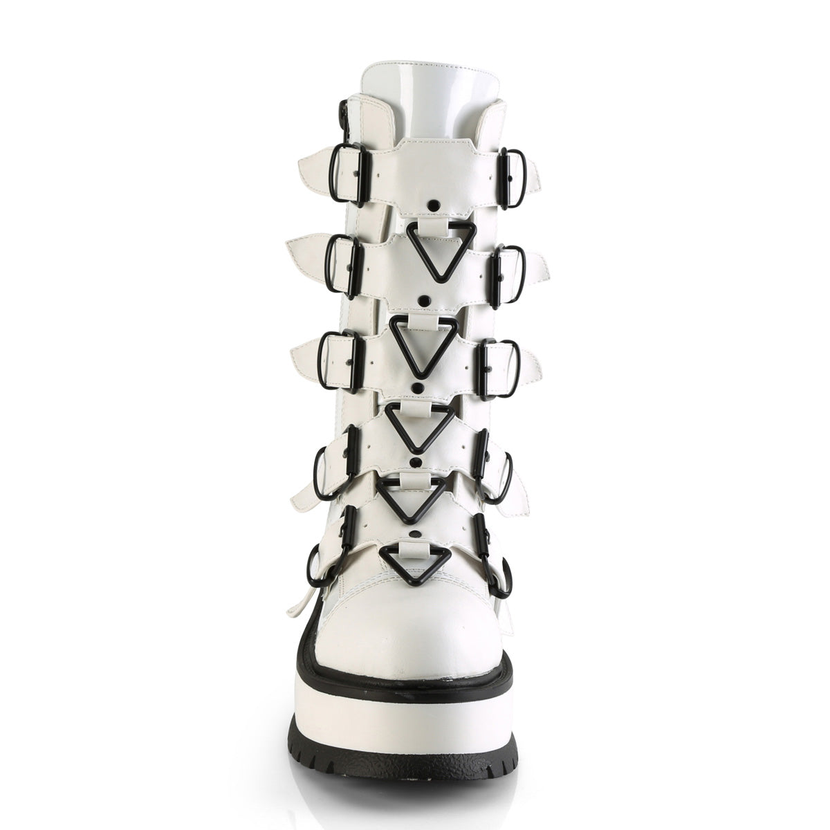 DemoniaCult Boots SLACKER-160 Wht Pat