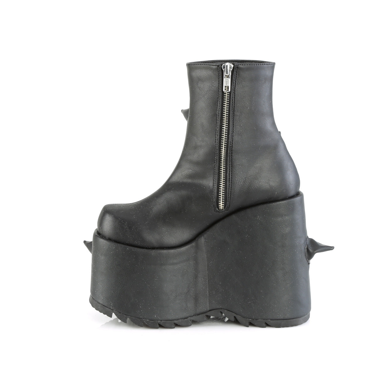 DemoniaCult Ankle Boots SLAY-77 Blk Vegan Leather