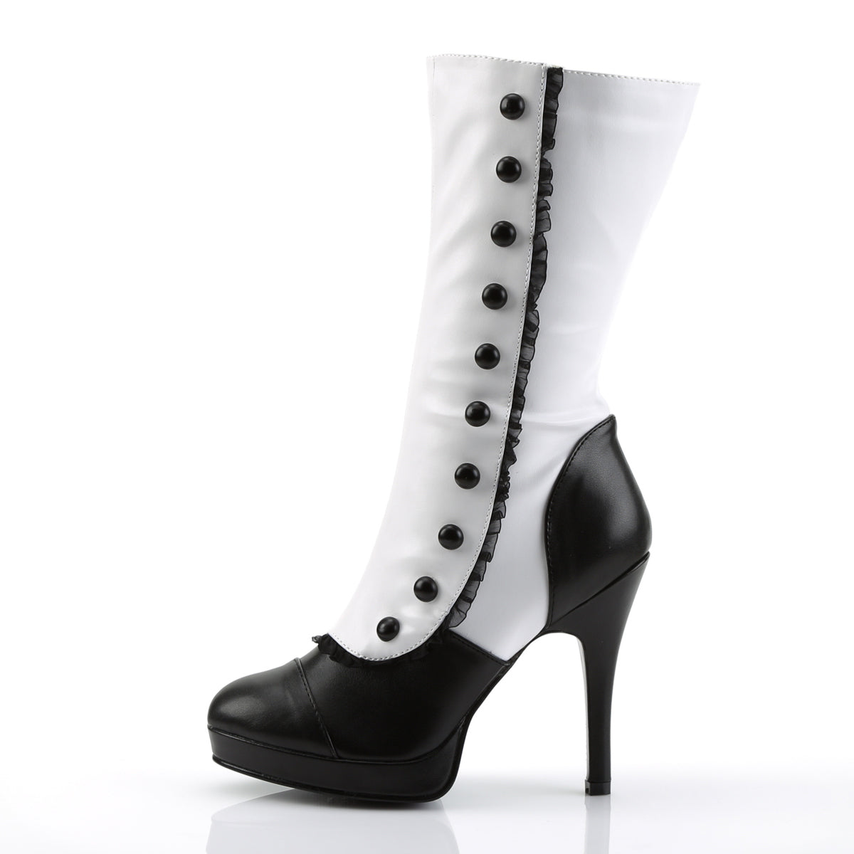 Funtasma Womens SPLENDOR-130 Wht-Blk Pu