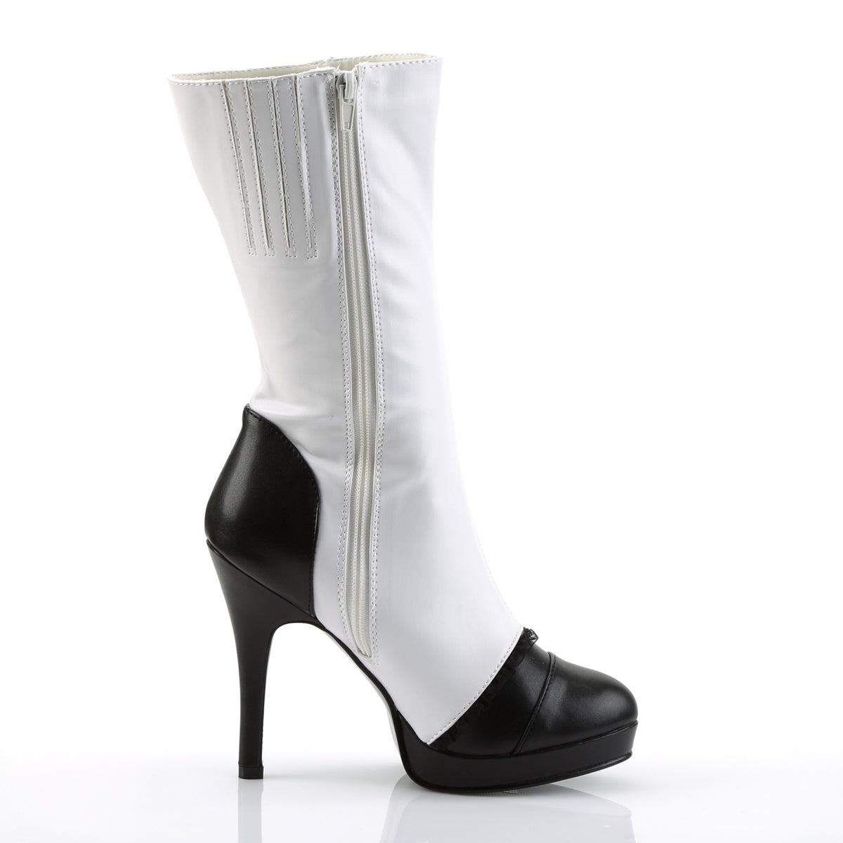 Funtasma Womens SPLENDOR-130 Wht-Blk Pu