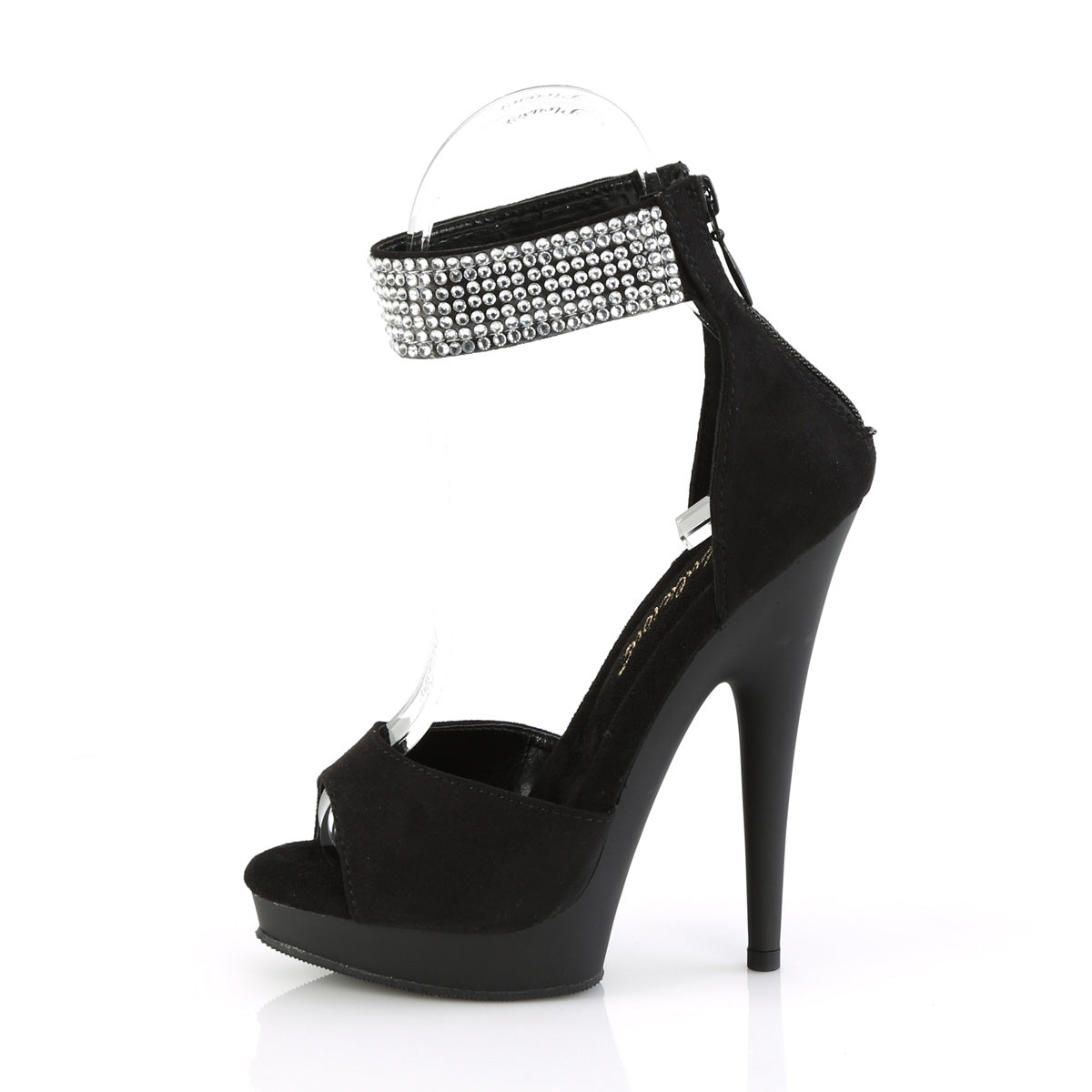 Fabulicious Pumps SULTRY-625 Blk Faux Suede/Blk Matte