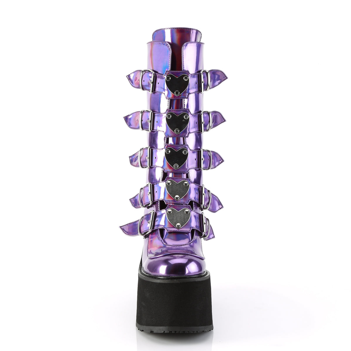 DemoniaCult Womens Boots SWING-230 Purple Holo