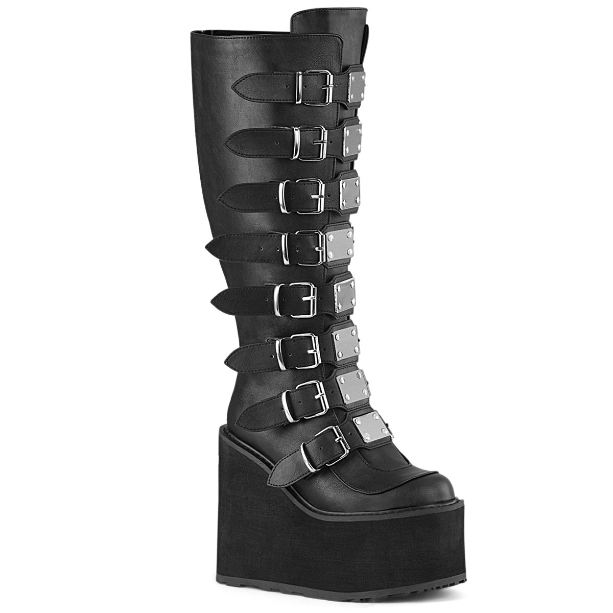 DemoniaCult Boots SWING-815WC Blk Vegan Leather