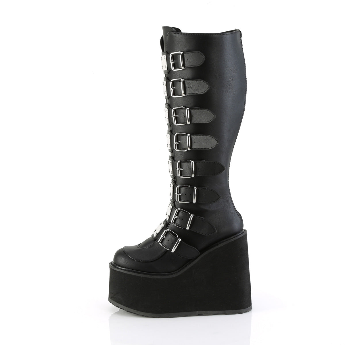 DemoniaCult Boots SWING-815WC Blk Vegan Leather