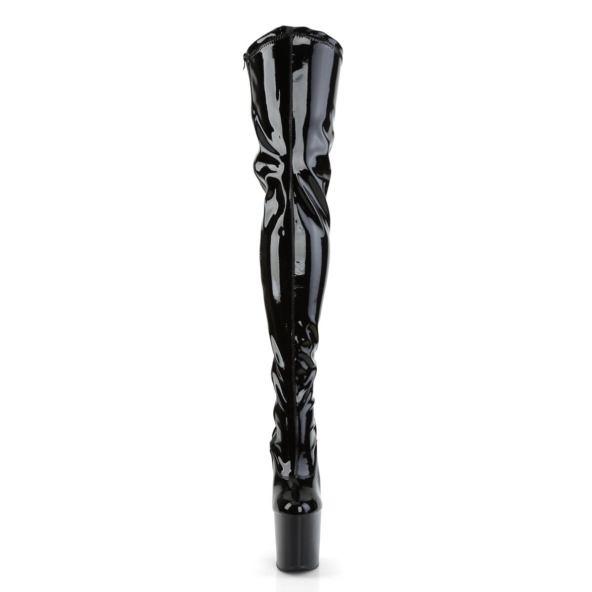 Pleaser Womens TABOO-3000 Blk Str Pat/Blk