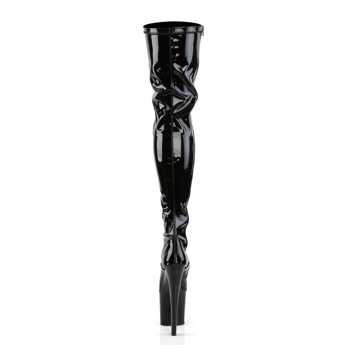 Pleaser Womens TABOO-3000 Blk Str Pat/Blk