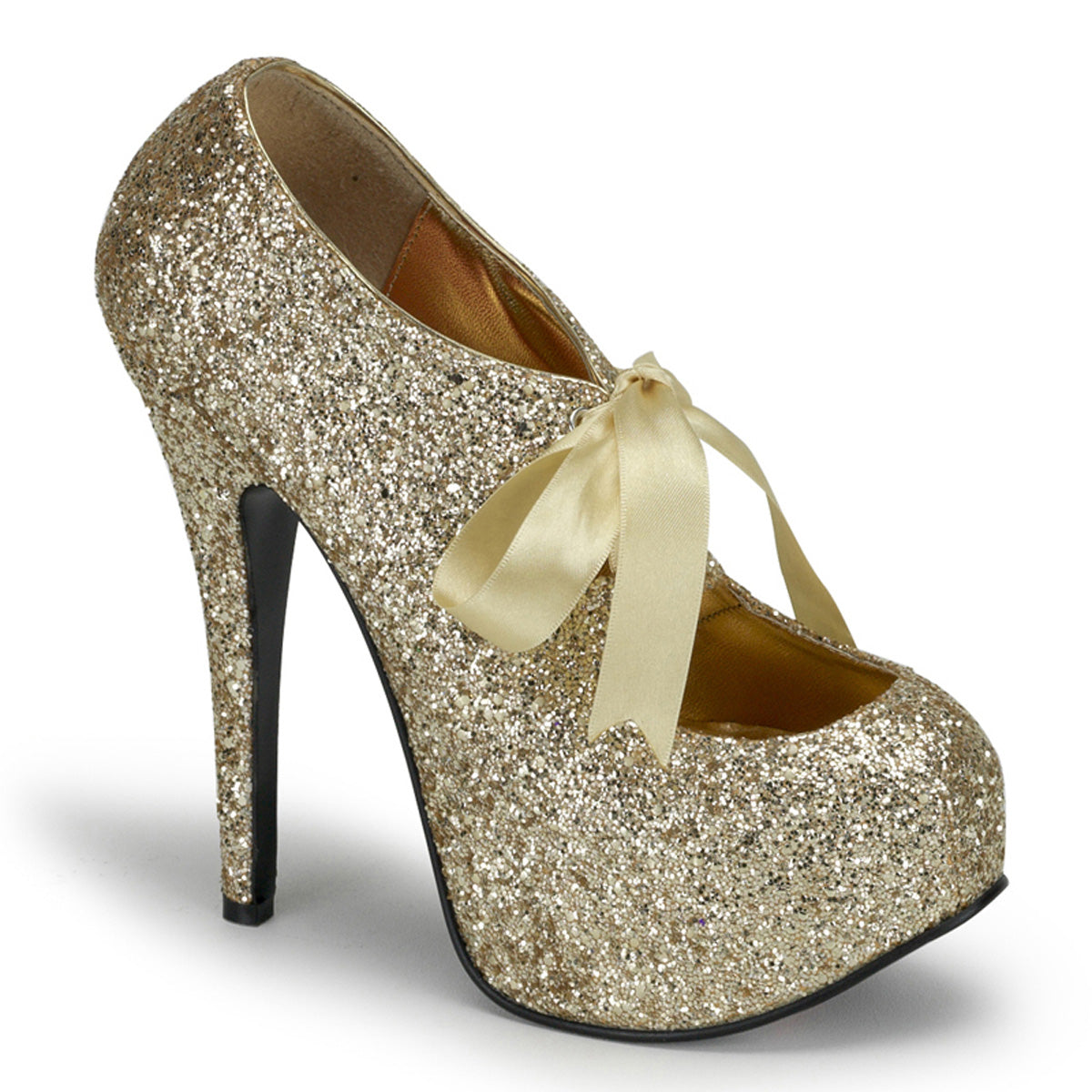 Bordello Womens Pumps TEEZE-10G Gold Gltr