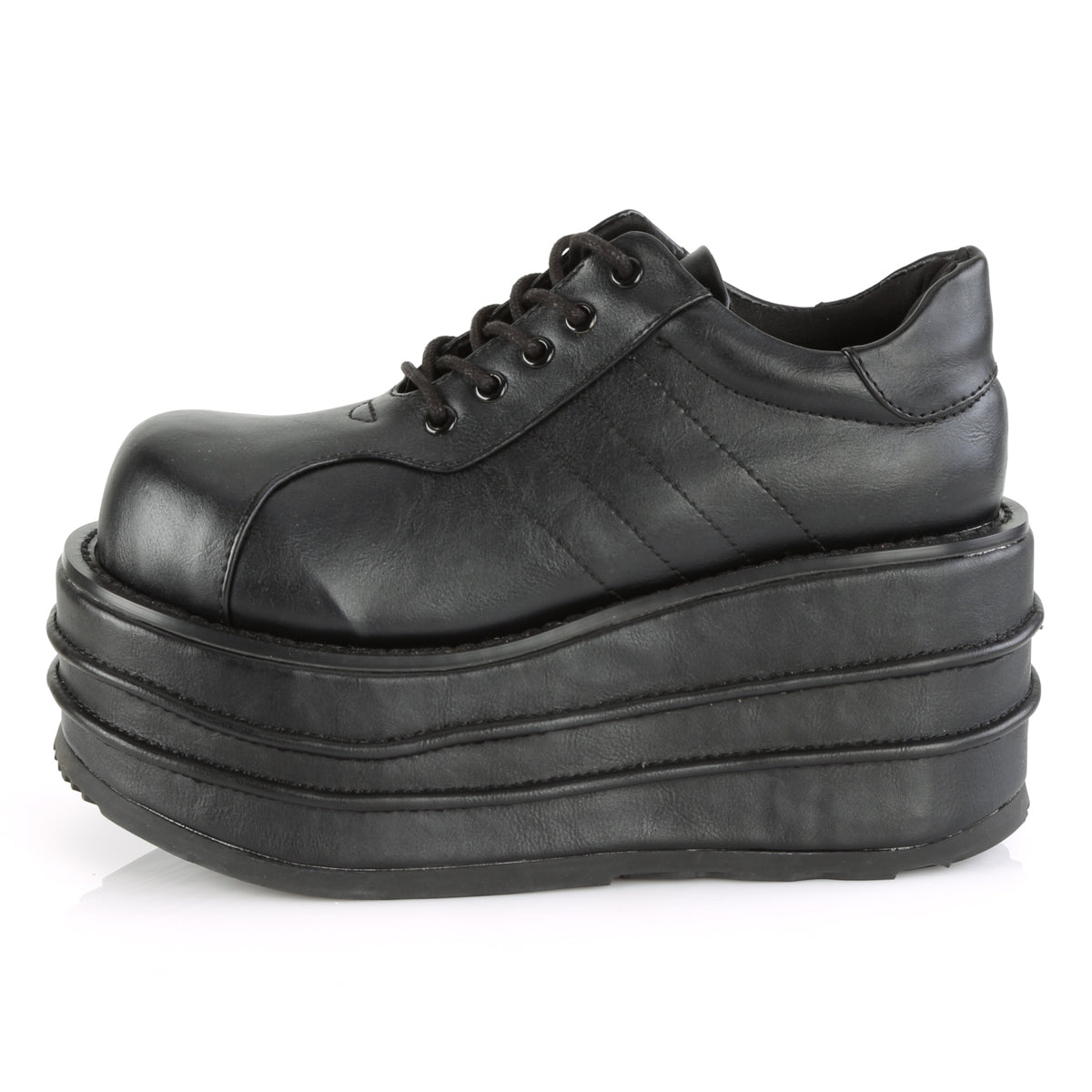 DemoniaCult Mens Boots TEMPO-08 Blk Vegan Leather