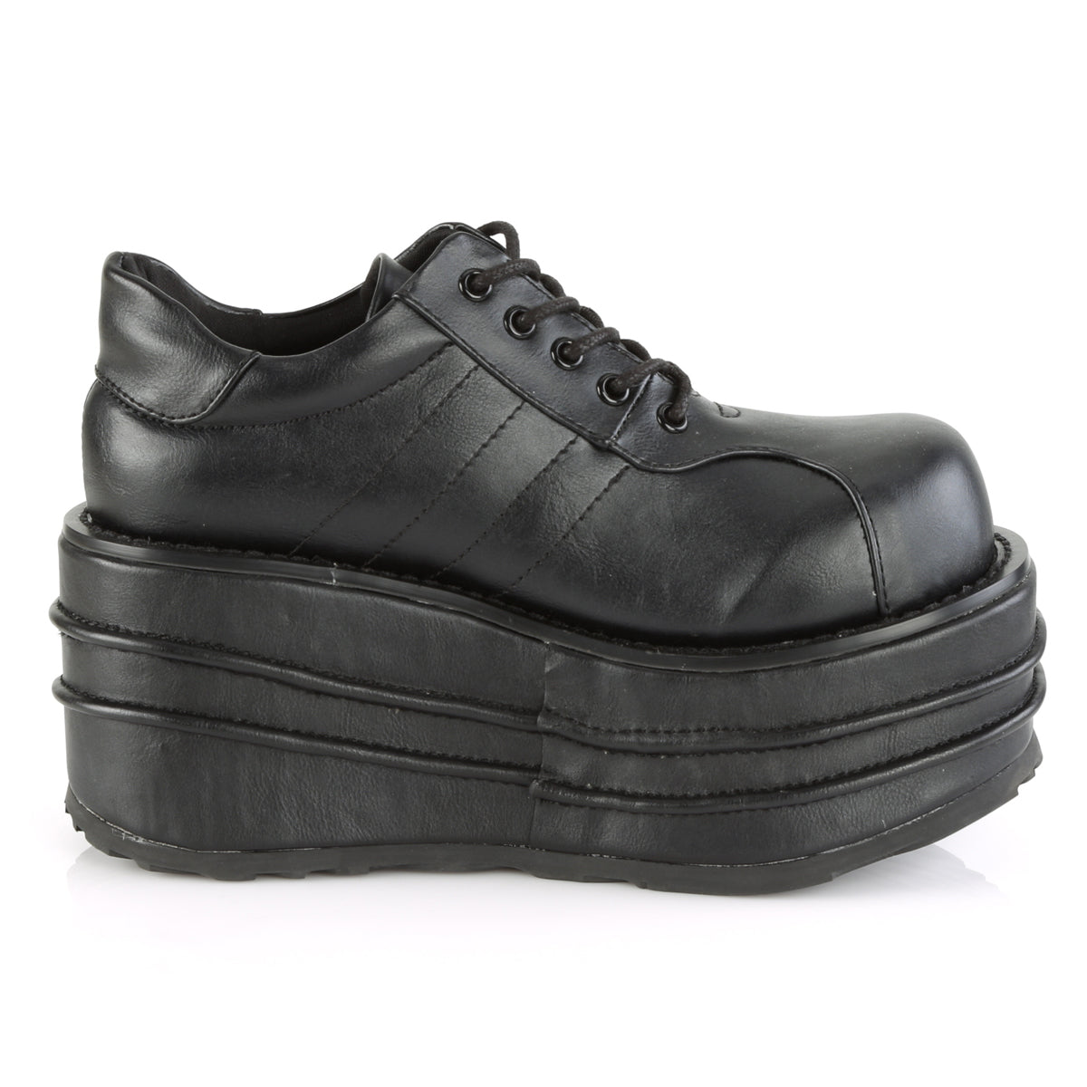 DemoniaCult Mens Boots TEMPO-08 Blk Vegan Leather