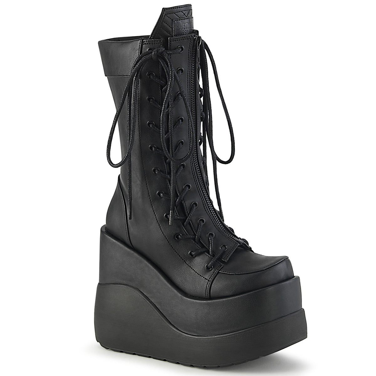DemoniaCult Boots VOID-118 Blk Vegan Leather-Pat