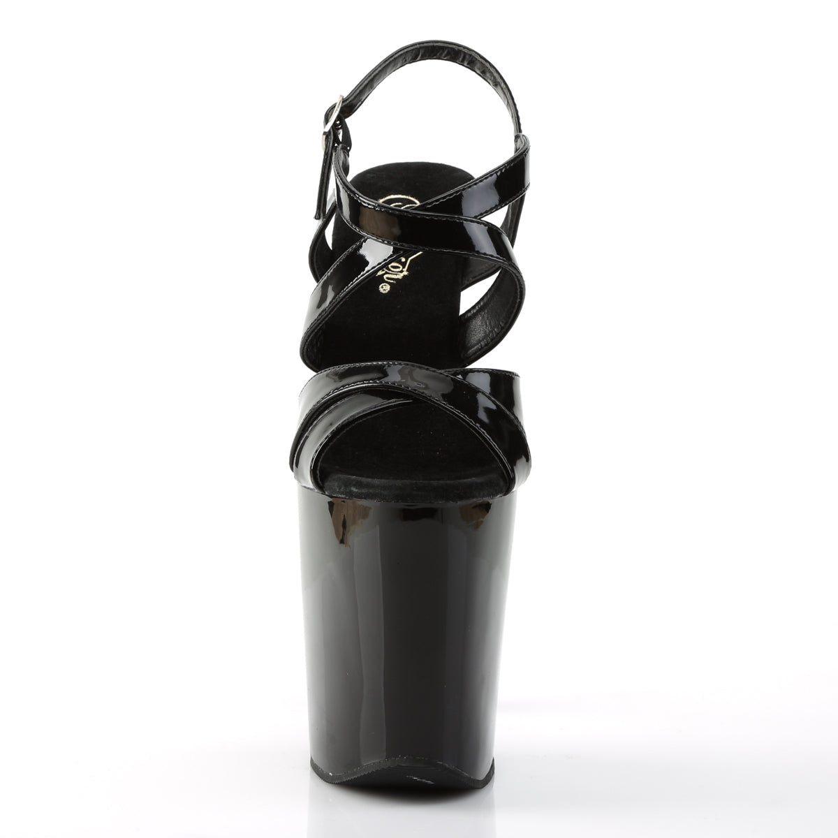 Pleaser Womens Sandals XTREME-872 Blk Pat/Blk