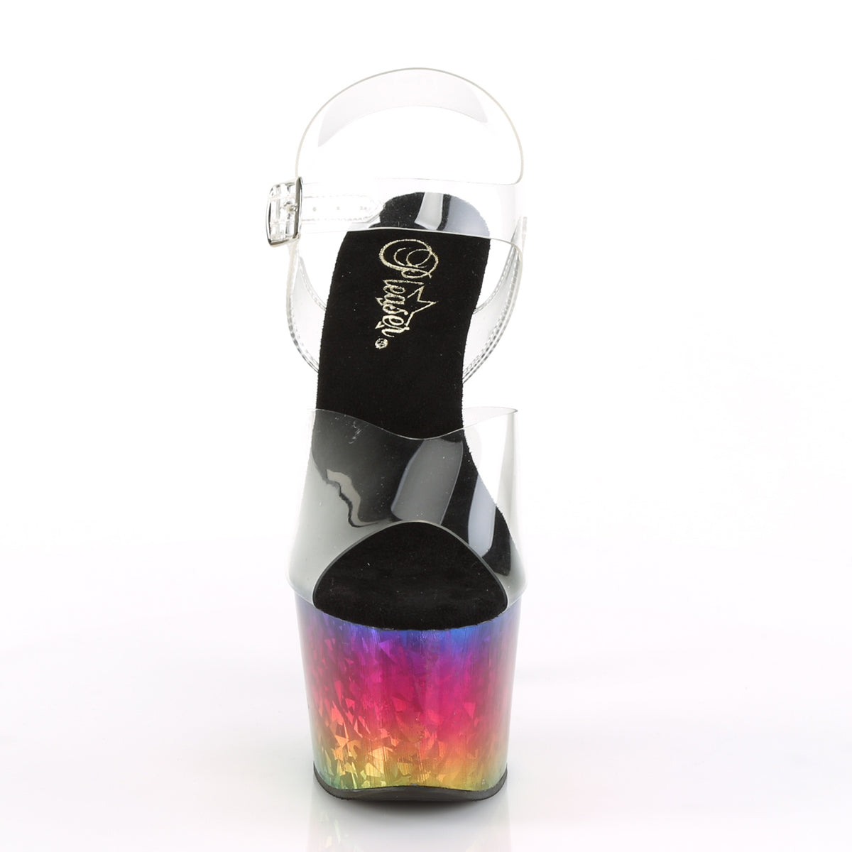 Pleaser ADORE-708MRB Clr/Metallic Rainbow