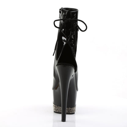 Pleaser Womens Boots Adore 1018-3 Blk Blk Pewter RS