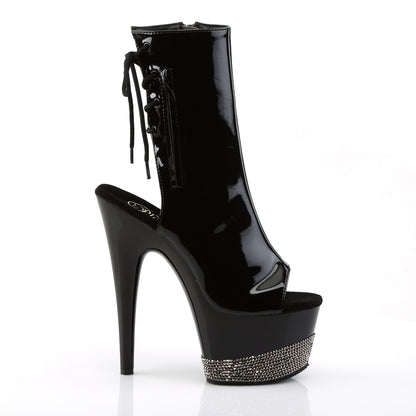 Pleaser Womens Boots Adore 1018-3 Blk Blk Pewter RS