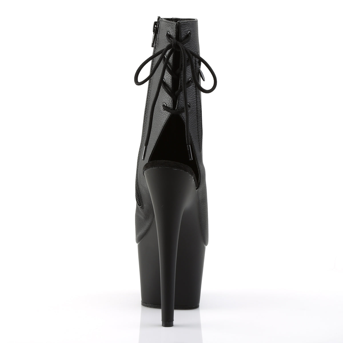 Pleaser Womens Ankle Boots ADORE-1018 Blk Faux Leather/Blk Matte