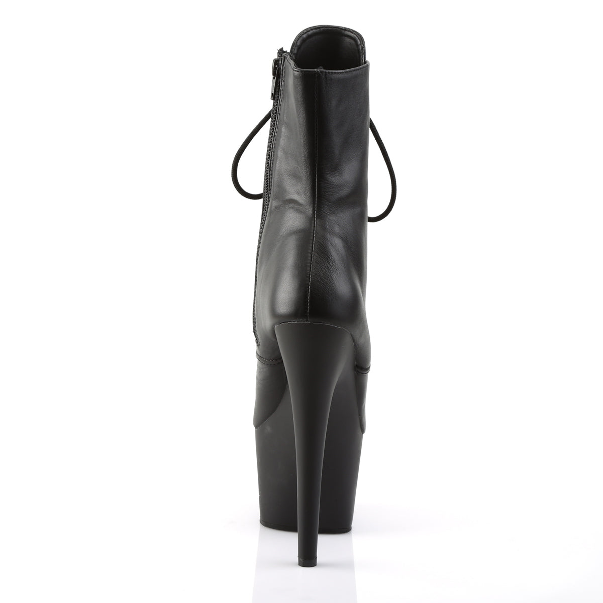 Pleaser Womens Ankle Boots ADORE-1020 Blk Leather/Blk