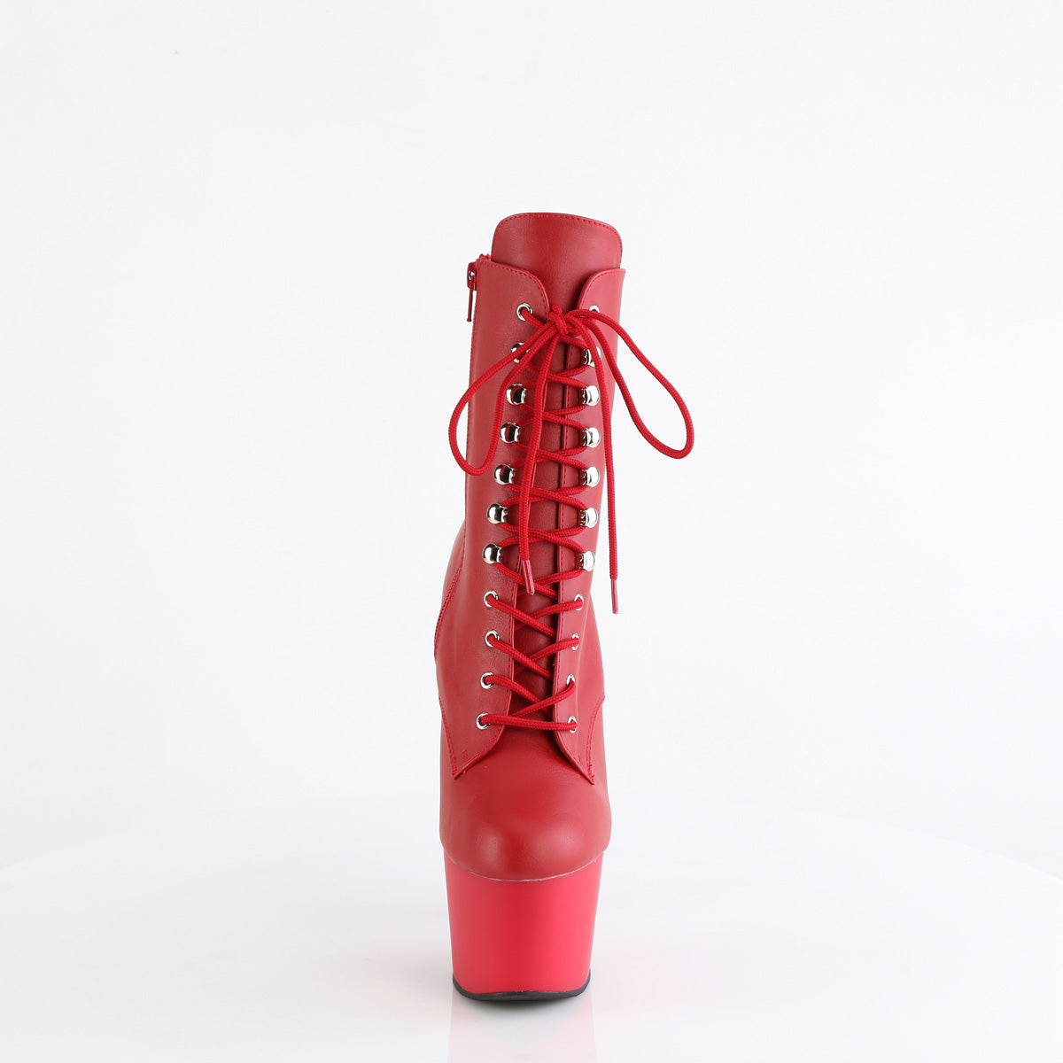 Pleaser   ADORE-1020 Red Faux Leather/Red Matte