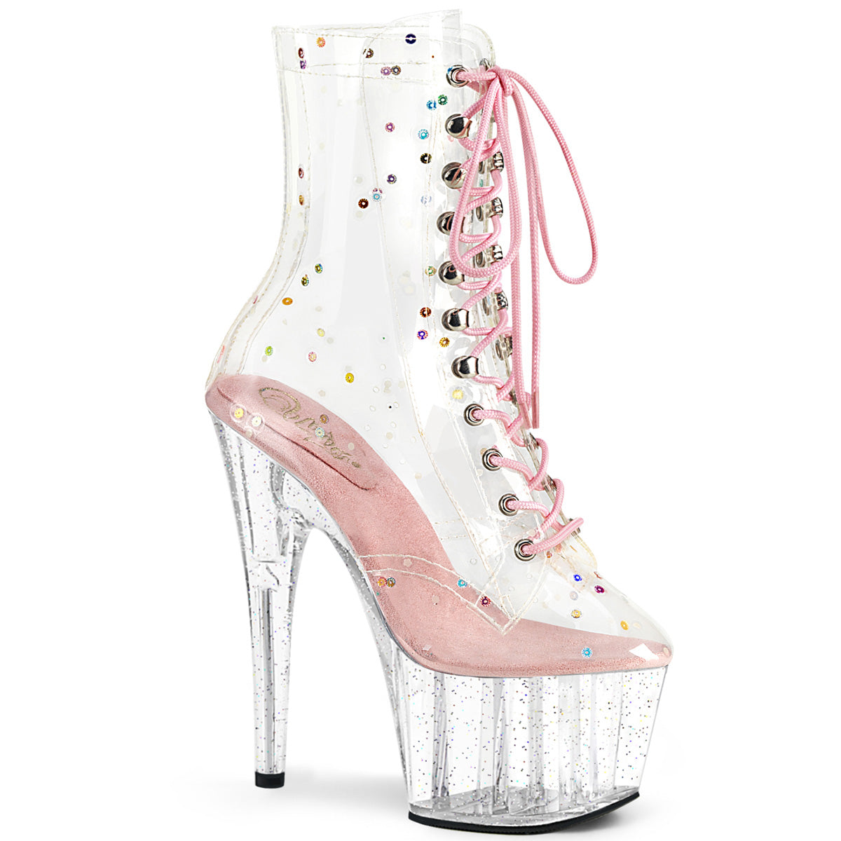 Pleaser  Ankle Boots ADORE-1020C-2 Clr TPU-B. Pink/Clr