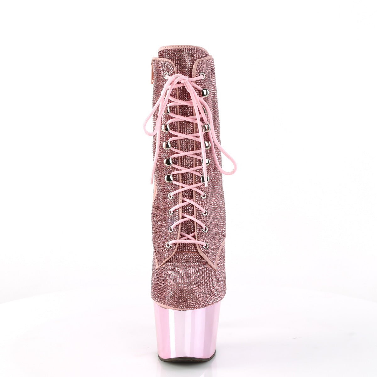 Pleaser  Ankle Boots ADORE-1020CHRS B. Pink RS/B. Pink Chrome