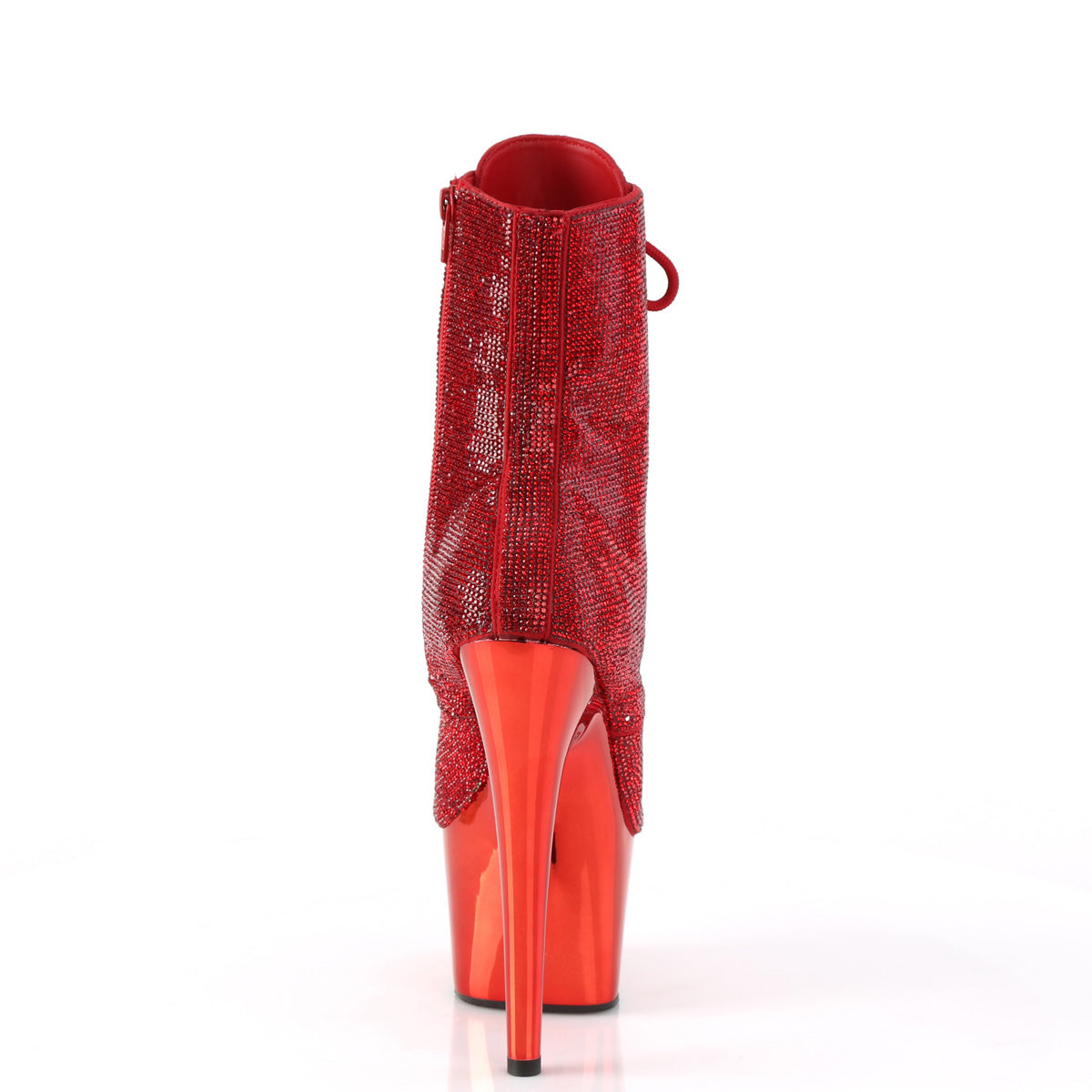 Pleaser  Ankle Boots ADORE-1020CHRS Red RS/Red Chrome