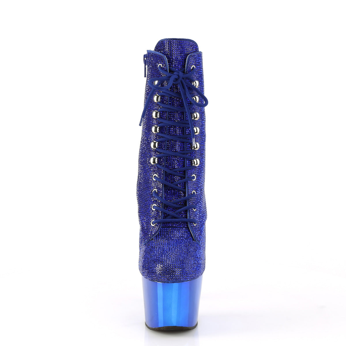 Pleaser  Ankle Boots ADORE-1020CHRS Royal Blue RS/Royal Blue Chrome