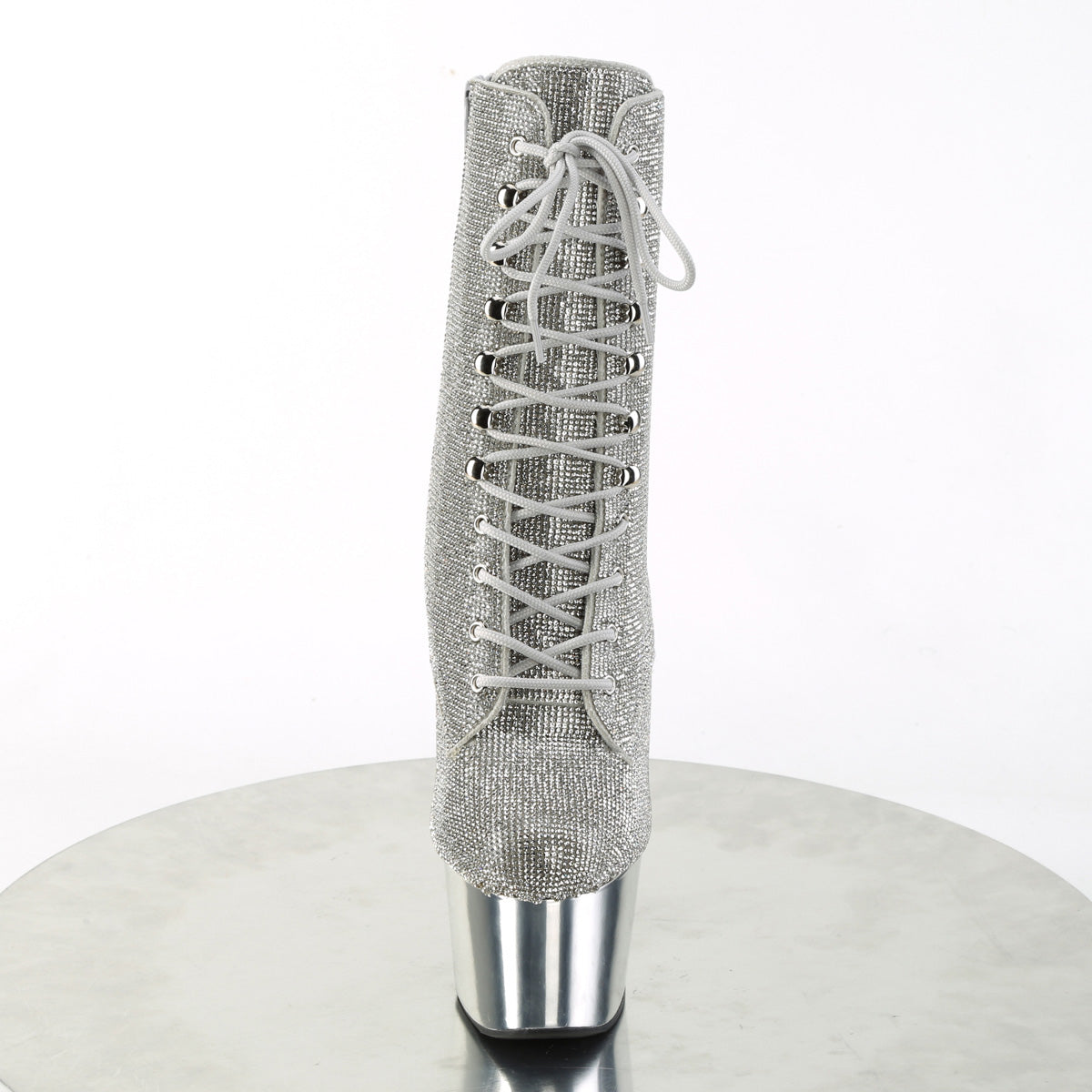 Pleaser  Ankle Boots ADORE-1020CHRS Slv RS/Slv Chrome