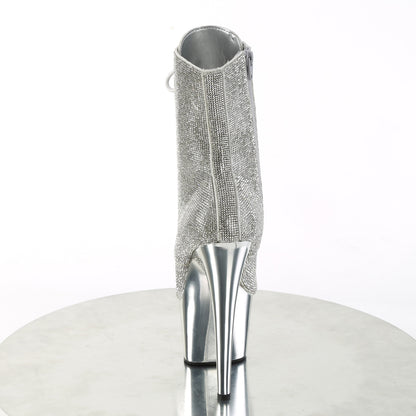 Pleaser  Ankle Boots ADORE-1020CHRS Slv RS/Slv Chrome