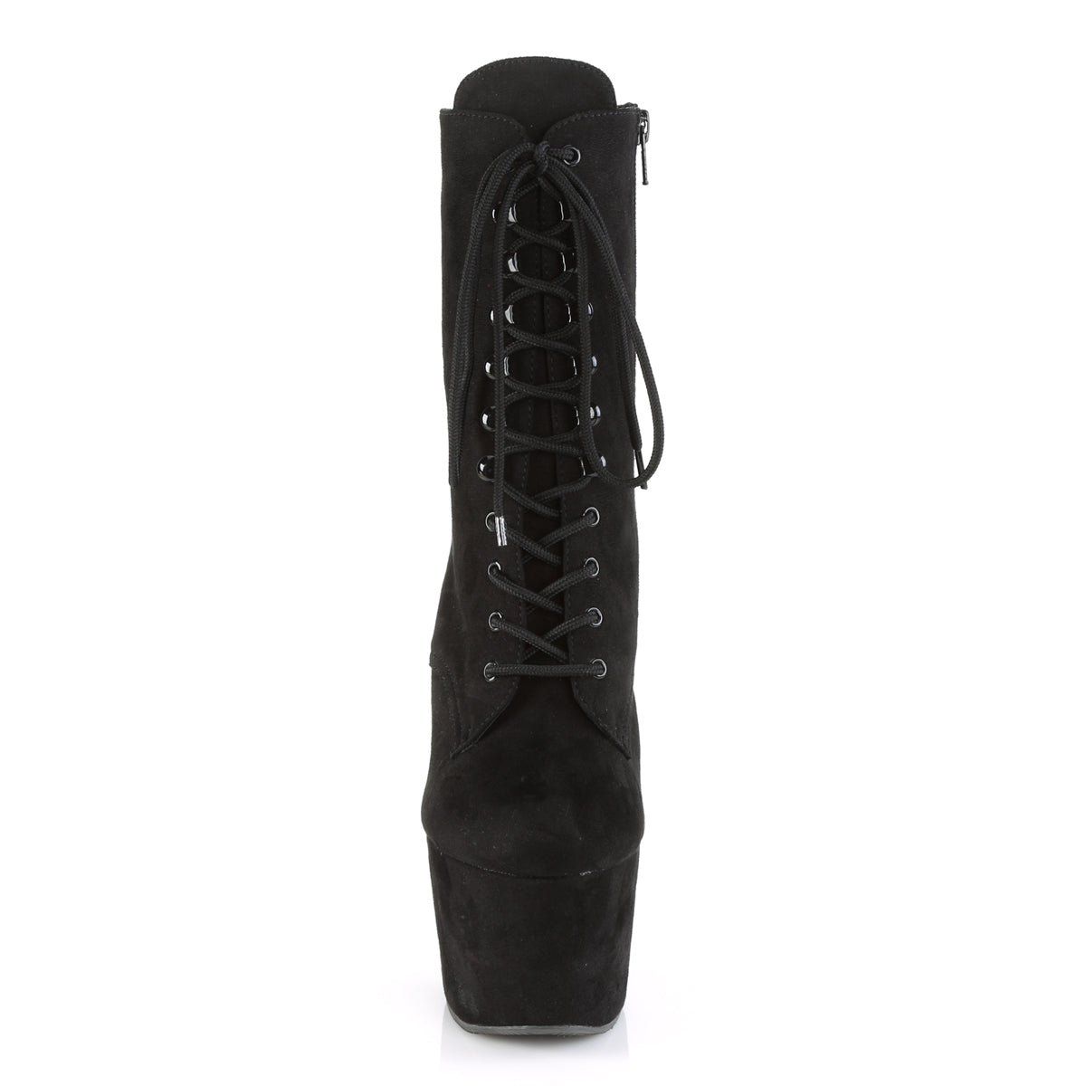 Pleaser Womens Ankle Boots ADORE-1020FS Blk Faux Suede/Blk Faux Suede