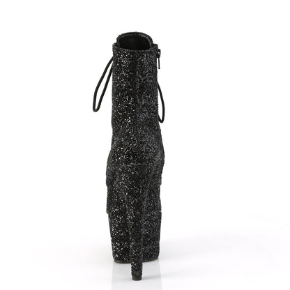 Pleaser  Ankle Boots ADORE-1020GWR Blk Glitter/Blk Glitter