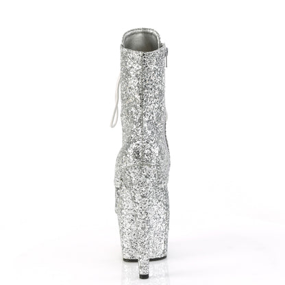 Pleaser  Ankle Boots ADORE-1020GWR Silver Glitter/Silver Glitter