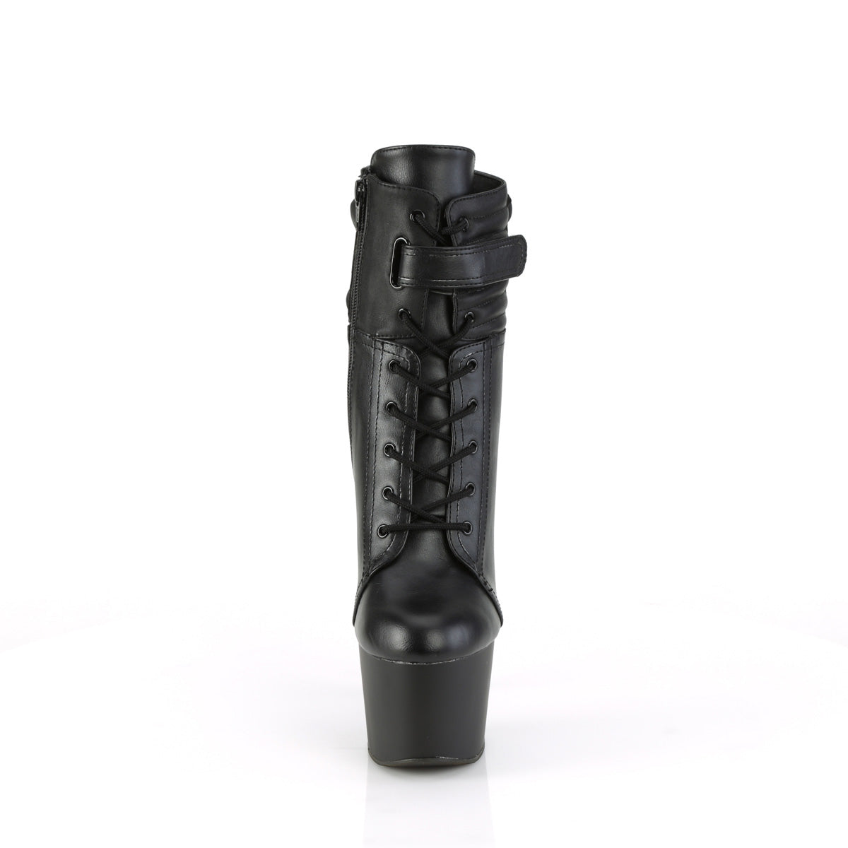 Pleaser  Ankle Boots ADORE-1020POUCH Blk Faux Leather/Blk Matte