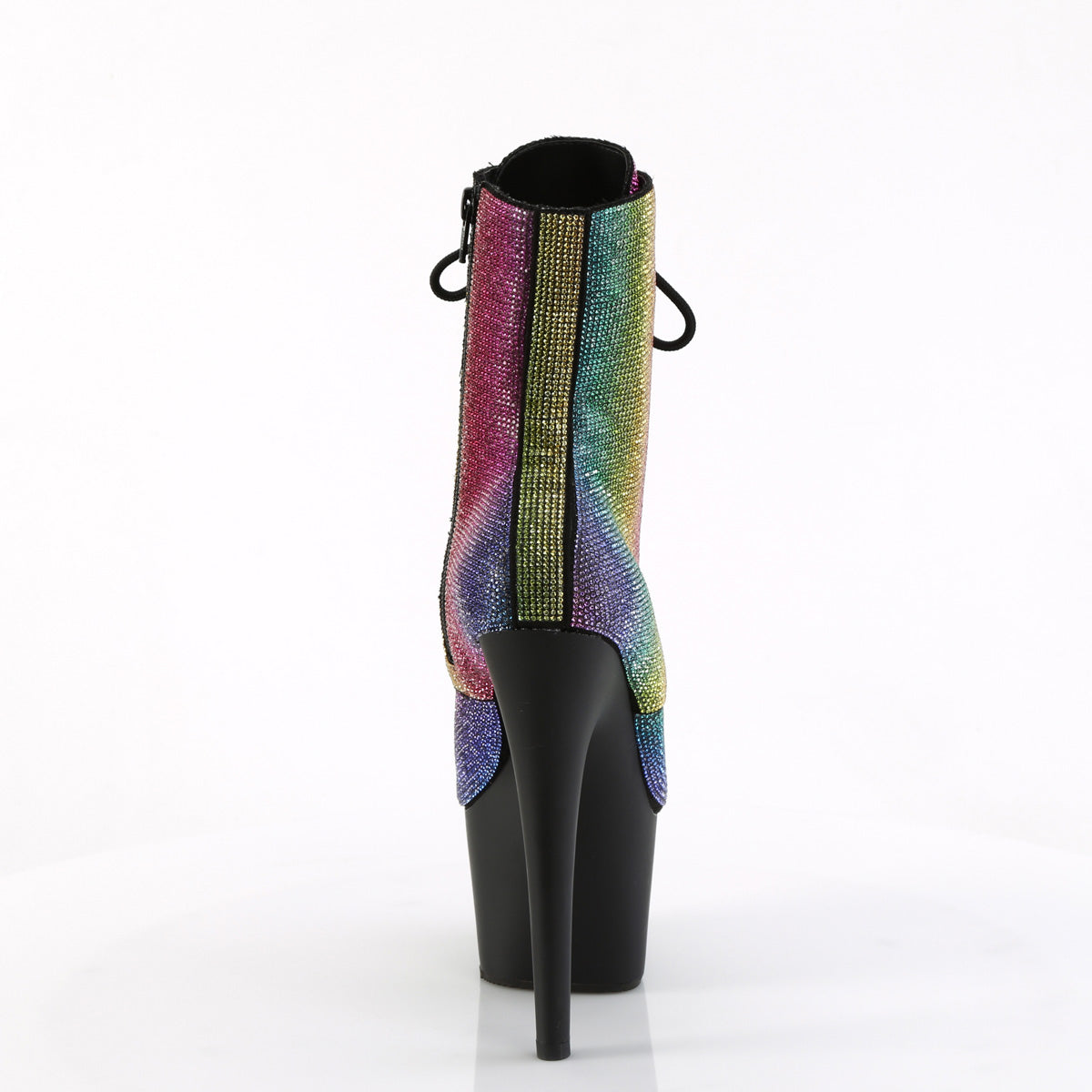 Pleaser  Ankle Boots ADORE-1020RS Rainbow RS/Blk Matte
