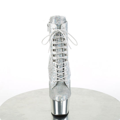 Pleaser   ADORE-1020SQ-02 Slv Holo Sequins/Slv Chrome