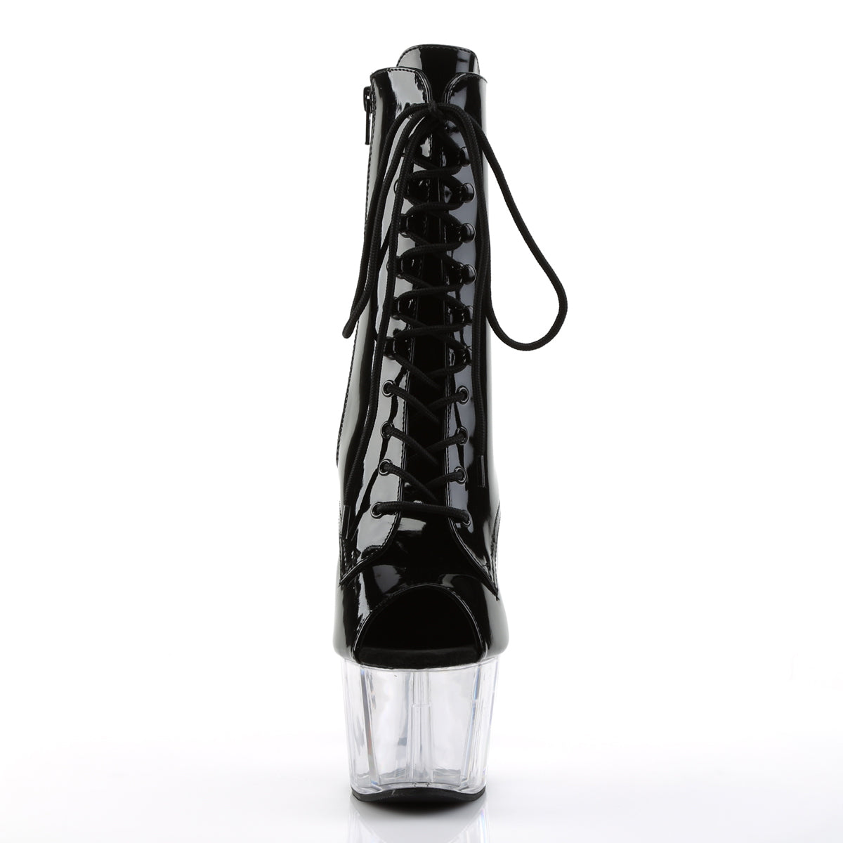 Pleaser Womens Ankle Boots ADORE-1021 Blk Pat/Clr