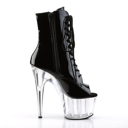 Pleaser Womens Ankle Boots ADORE-1021 Blk Pat/Clr