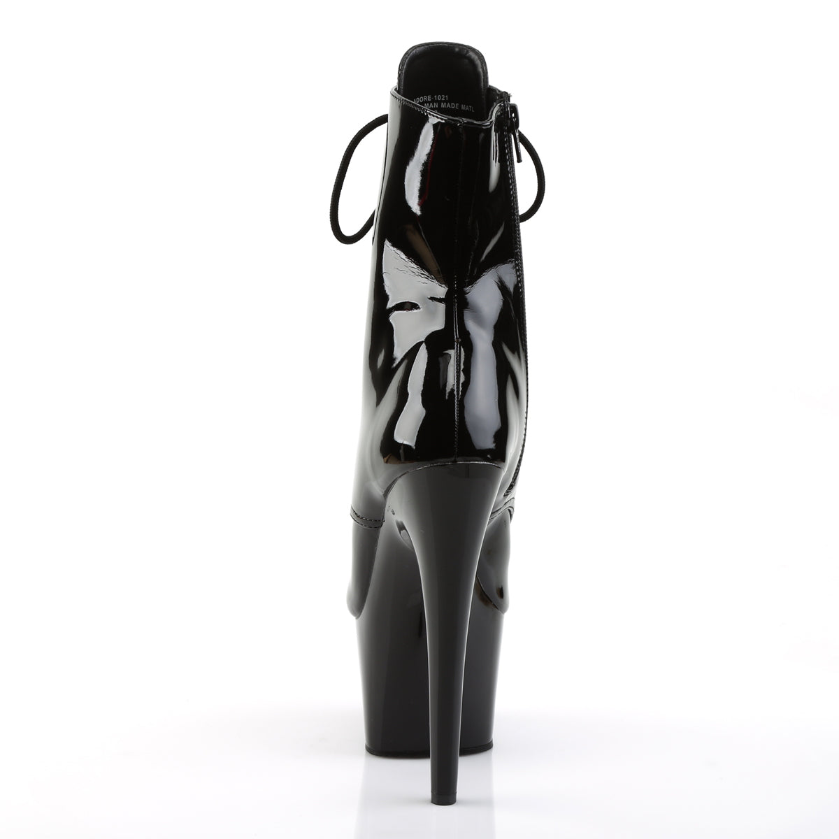 Pleaser Womens Ankle Boots ADORE-1021 Blk Pat/Blk