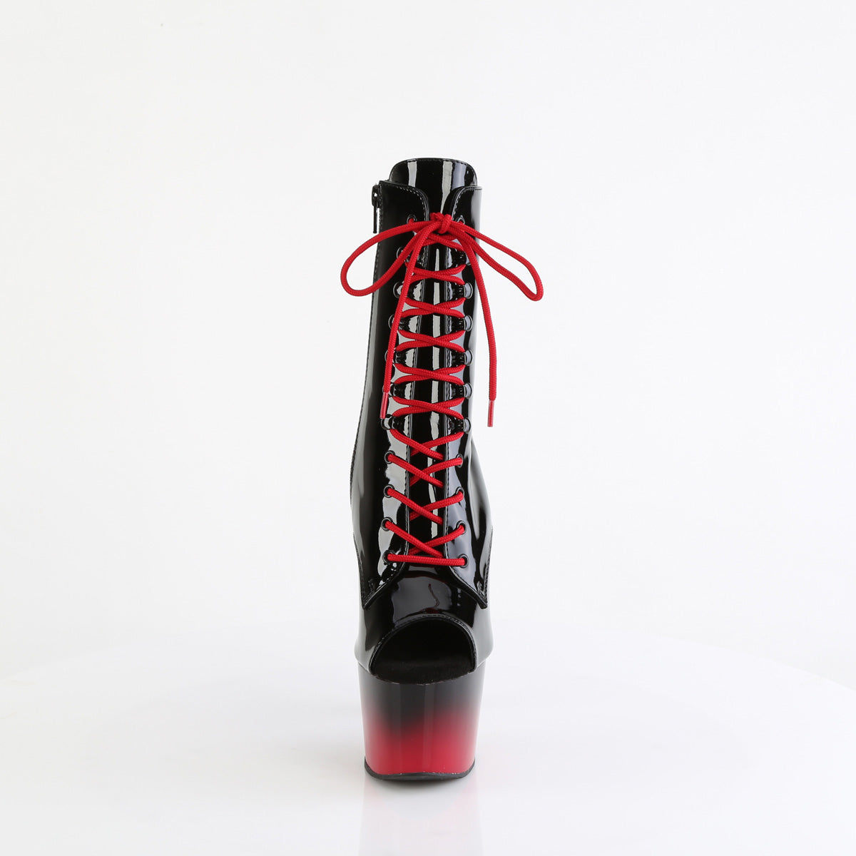 Pleaser   ADORE-1021BR-H Blk Pat/Blk-Red