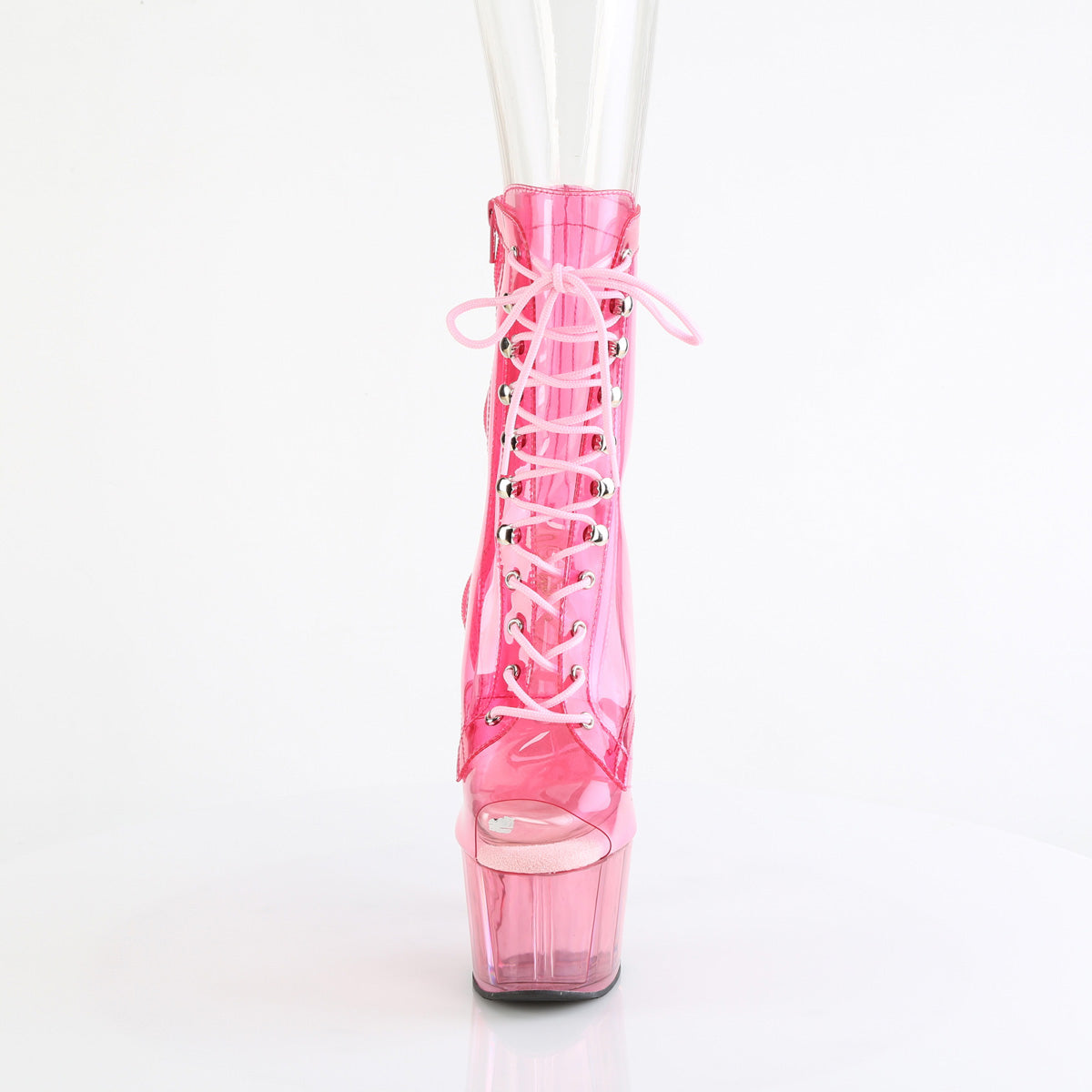 Pleaser   ADORE-1021C-T B. Pink Translucent PVC/B.G. Pink Tinted