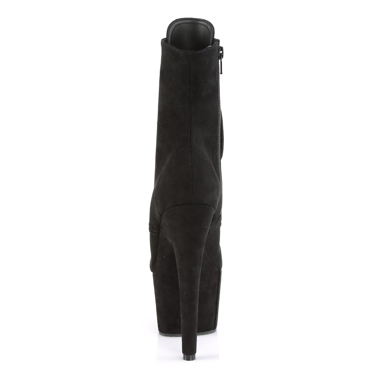 Pleaser Womens Ankle Boots ADORE-1021FS Blk Faux Suede/Blk Faux Suede