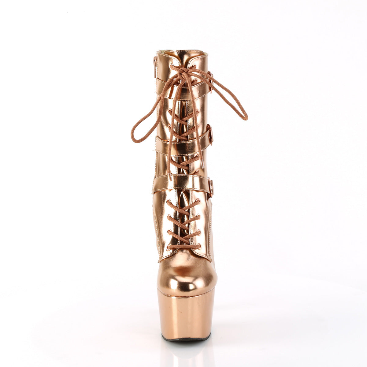 Pleaser   ADORE-1043 Rose Gold Metallic Pu/Matching