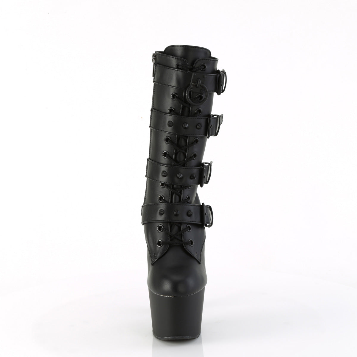Pleaser   ADORE-1046 Blk Faux Leather/Blk Matte