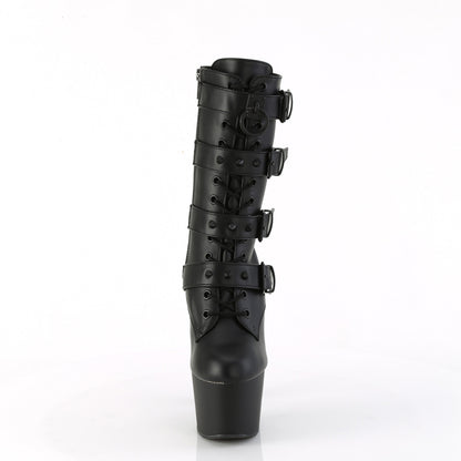 Pleaser   ADORE-1046 Blk Faux Leather/Blk Matte